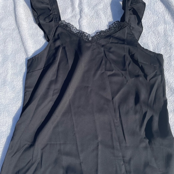 Black lace trim top CUPSHE Small - Picture 1 of 3